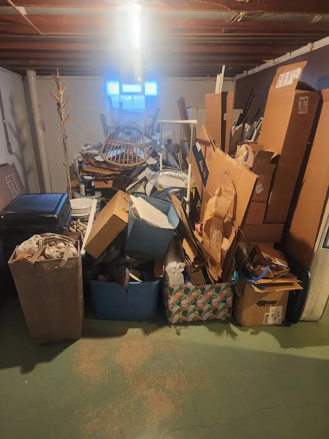 Roll-off dumpster container at job site for Yard Waste Dumpster Rental in South Toms River